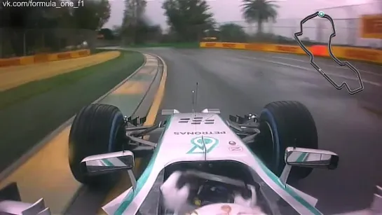 F1 2014 - Australian GP. Lewis Hamilton Onboard Pole Position Lap