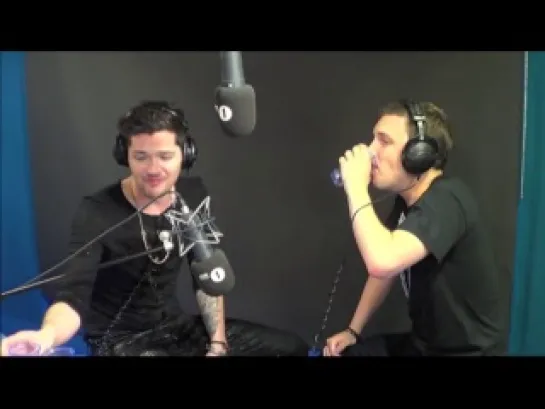 Danny O'Donoghue and his team on BBC Radio 1