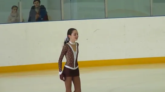 Evgenia Medvedeva - LP, Russian championship (Jr), 2013