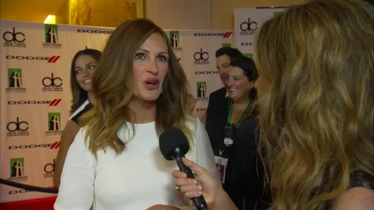 Julia Roberts Dodge Red Carpet Interview - HFA 2013