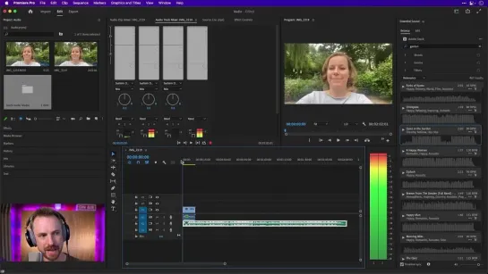 Обрабатываем голос в  Premiere Pro   Audio Levels