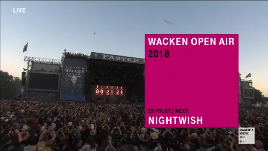 Nightwish 2018-08-03 Wacken, Germany - Wacken Open Air (Webcast 1080p)