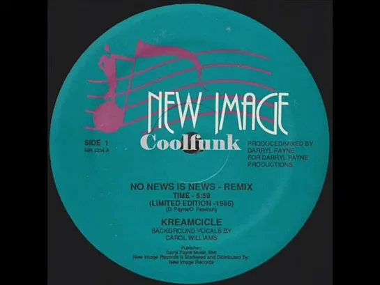 Kreamcicle - No News Is News (12  Remix 1986)