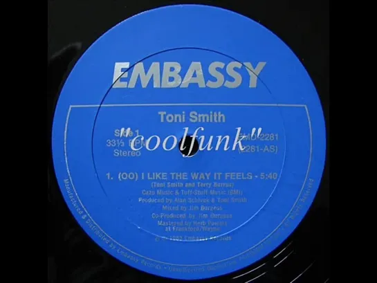 Toni Smith - (Oo) I Like The Way It Feels (12  Funk 1983)