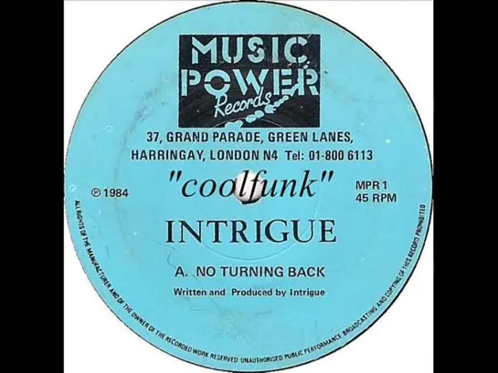 Intrigue - No Turning Back (12  Disco-Funk 1984)