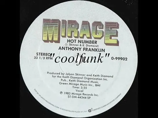 Anthony Franklin – Hot Number (12 Inch 1983)