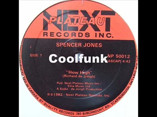 Spencer Jones - How High (12  Funk 1982)