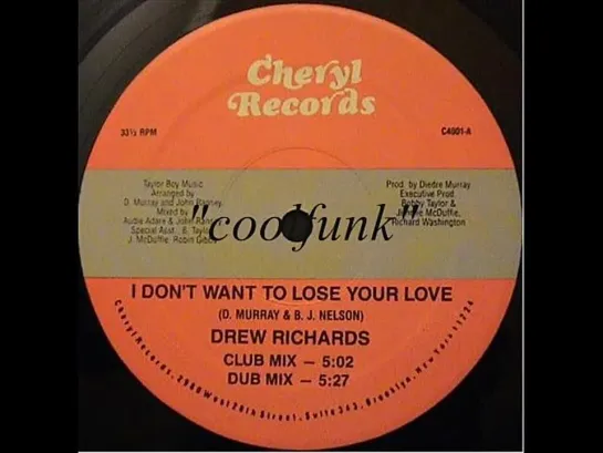 Drew Richards - I Dont Want To Lose Your Love (12  Club Mix 1984)