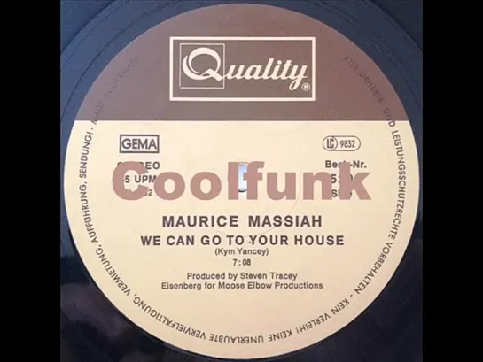 Maurice Massiah - We Can Go To Your House (12  Boogie-Funk 1982)