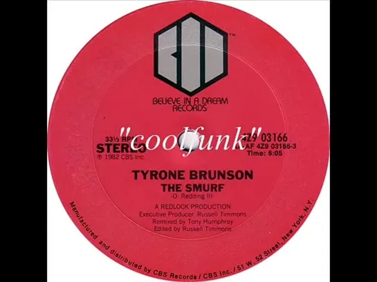 Tyrone Brunson - The Smurf (12  Electro-Funk 1982)