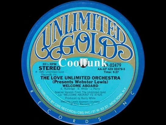 The Love Unlimited Orchestra -  Welcome Aboard (12  Original 1981)