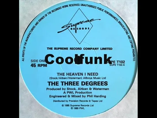 The Three Degrees - The Heaven I Need (12  Electro-Disco 1985)