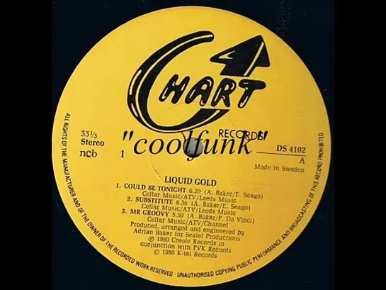 Liquid Gold - Could Be Tonight (Disco-Funk 1980)