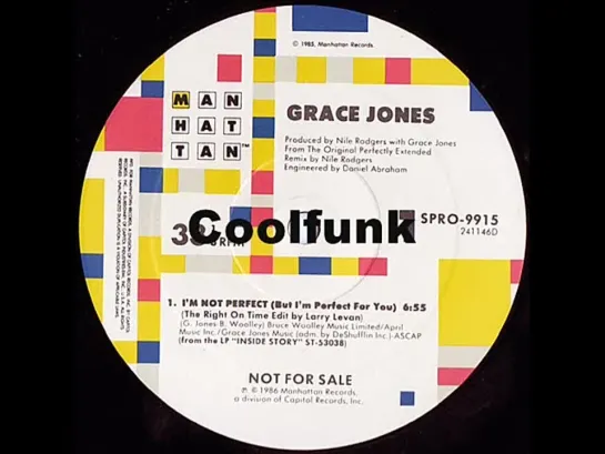 Grace Jones - Im Not Perfect (But Im Perfect For You)    12  Remix 1986