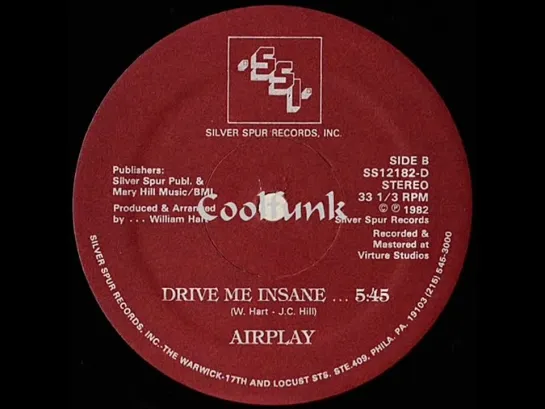 Airplay - Drive Me Insane (12  Funk 1982)