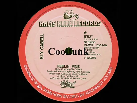 Sly Cabell - Feelin Fine (12  Electro Disco-Funk 1982)