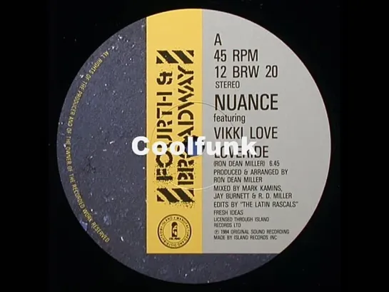 Nuance Featuring Vikki Love - Loveride (12  Electro Disco-Funk 1984)