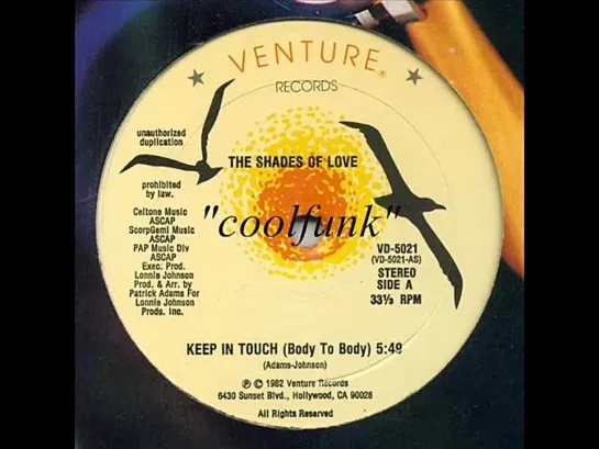 The Shades Of Love - Keep In Touch (Body To Body)   12  Disco-Funk 1982