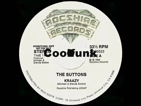 The Suttons - Kraazy (12  Electro-Funk 1984)