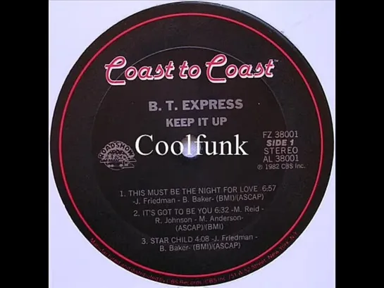 B.T. Express - This Must Be The Night For Love (Disco-Funk 1982)