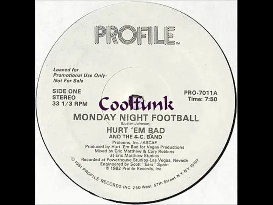 Hurt em Bad  The Sc Band - Monday Night Football (12  Hip-Hop Funk 1982)