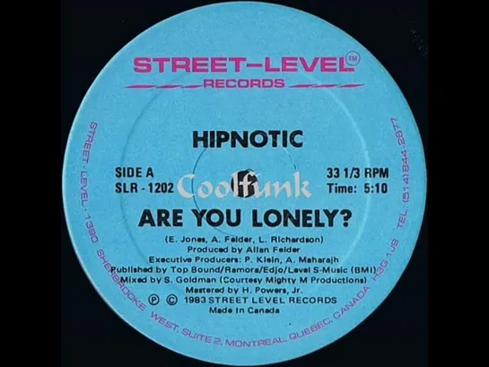 Hipnotic - Are You Lonely (12  Modern-Soul 1983)