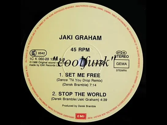 Jaki Graham - Set Me Free (12  Dance til You Drop Remix 1986)