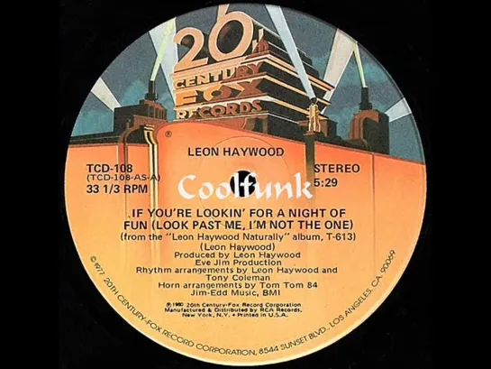 Leon Haywood - If Youre Lookin For A Night Of Fun (12  Disco-Funk 1980)