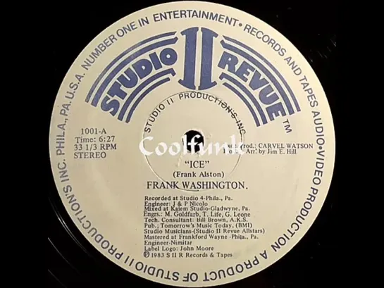 Frank Washington - Ice (12  Modern-Soul 1983)