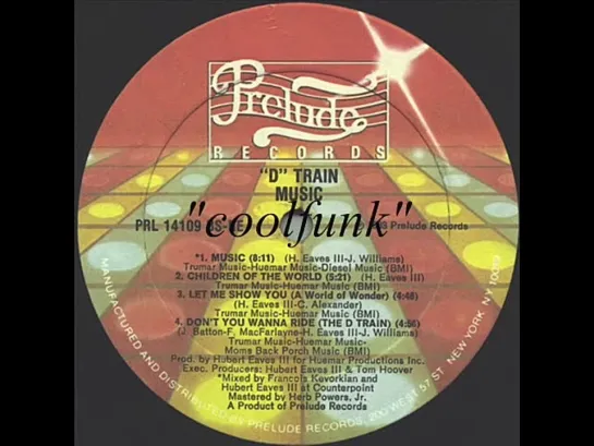 D Train - Dont You Wanna Ride (The D Train)    Electro Disco Funk 1983