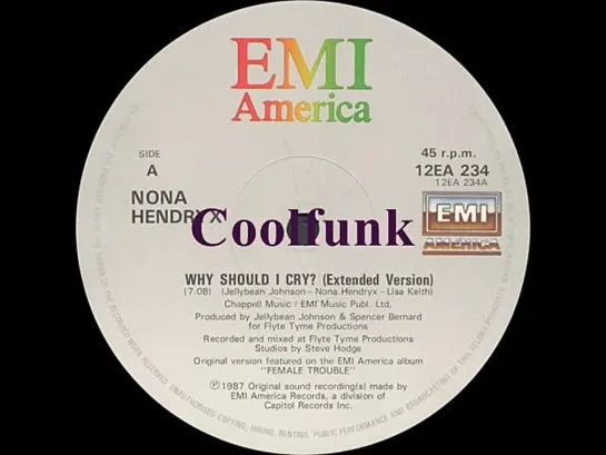 Nona Hendryx - Why Should I Cry (12  Extended 1987)