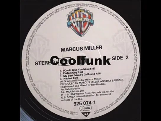 Marcus Miller - I Could Give You More (Jazz-Disco-Funk 1984)