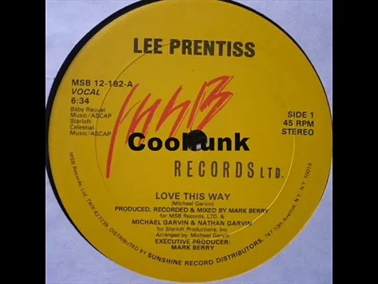 Lee Prentiss - Love This Way (12  Disco-Boogie 1983)