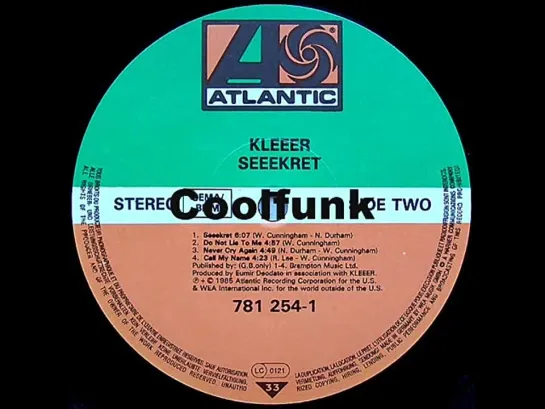 Kleeer - Seeekret (Funk 1985)