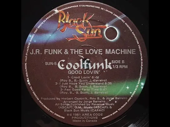 J.R. Funk  The Love Machine - Good Lovin (Funk 1981)