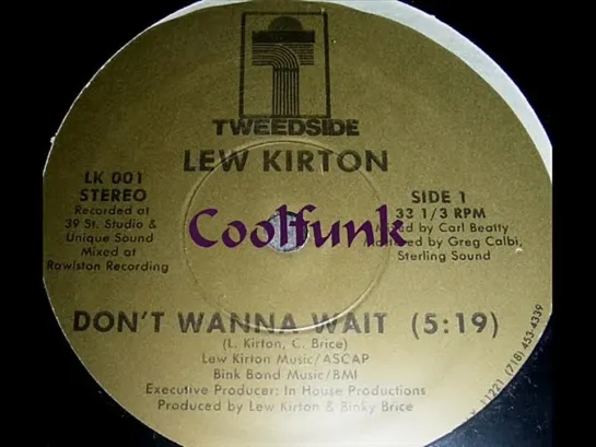 Lew Kirton - Dont Wanna Wait (12  Modern-Soul 1986)