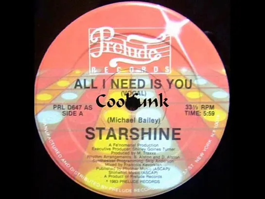 Starshine - All I Need Is You (12  Disco-Funk 1983)