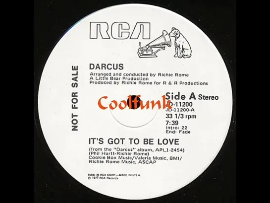 Darcus - Its Got To Be Love (12  Disco 1977)