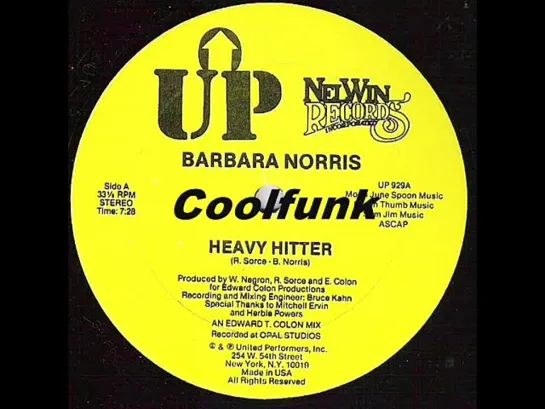 Barbara Norris - Heavy Hitter (12  Electro-Disco 1981)