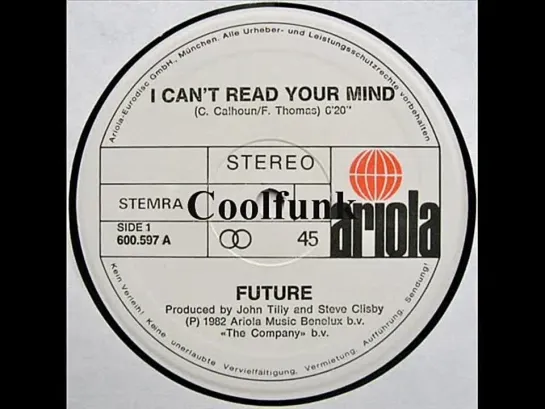 Future - I Cant Read Your Mind (12  Funk 1982)