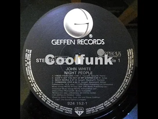 John White - Night People (Ballad-Funk 1987)