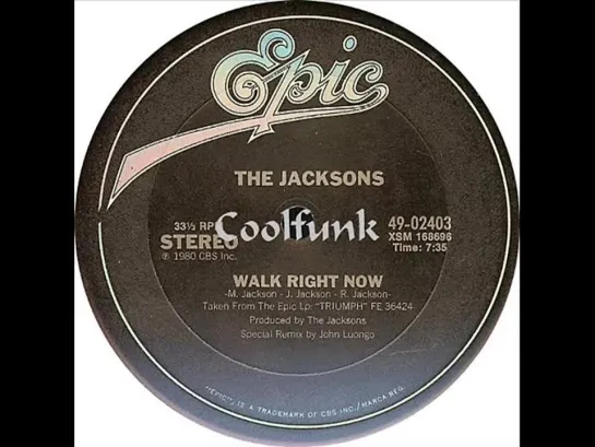 The Jacksons - Walk Right Now (12  Special Remix 1980)