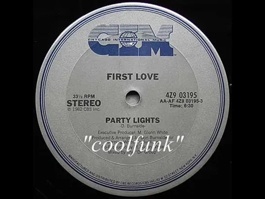 First Love - Party Lights (12  Electro Disco-Funk 1982)