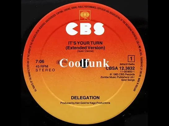 Delegation -  Its Your Turn (12  Extended 1983)