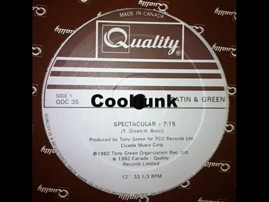 Satin  Green - Spectacular (12  Electro Disco-Funk 1982)