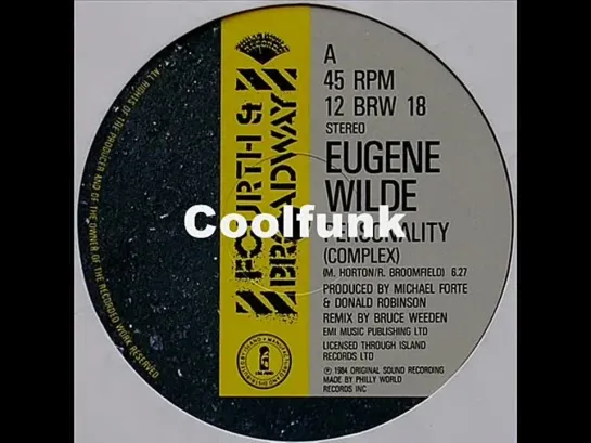 Eugene Wilde - Personality (12  Complex 1984)