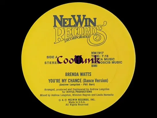 Brenda Watts - Youre My Chance (12  Remix 1981)