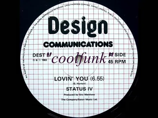 Status Iv - Lovin You (12  Electro Garage Funk 1983)