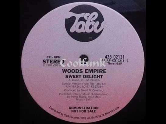 Woods Empire - Sweet Delight (12  Special Mix 1981)