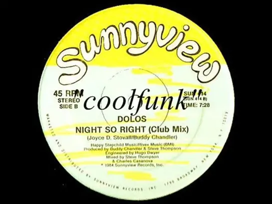 Dolos - Night So Right (12  Club Mix 1984)